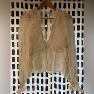 Free People Cream Women's Top